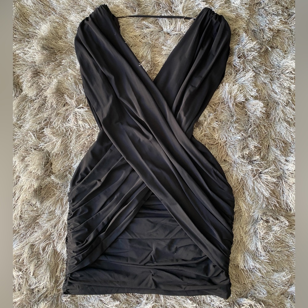 BCBGMAXAZRIA Black Mini Cocktail and Party Dress Size Small